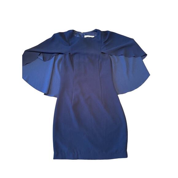 Trina Turk Navy Blue Cape Dress - Picture 8 of 14